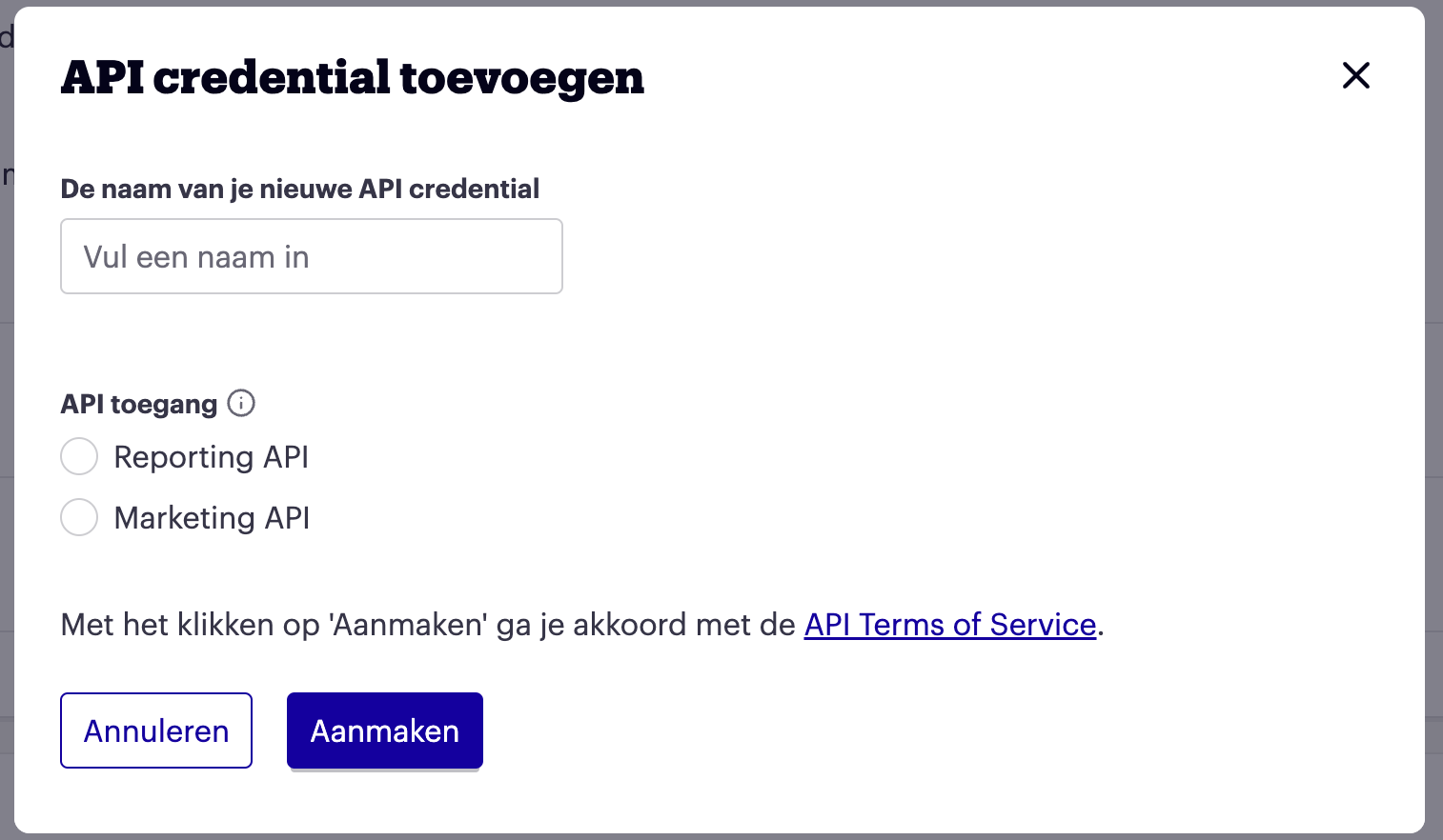 Add Credentials