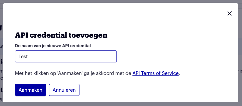Add Credentials